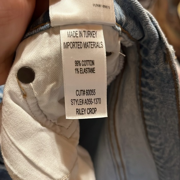 Agolde Riley crop jeans size 32 - Picture 7 of 9